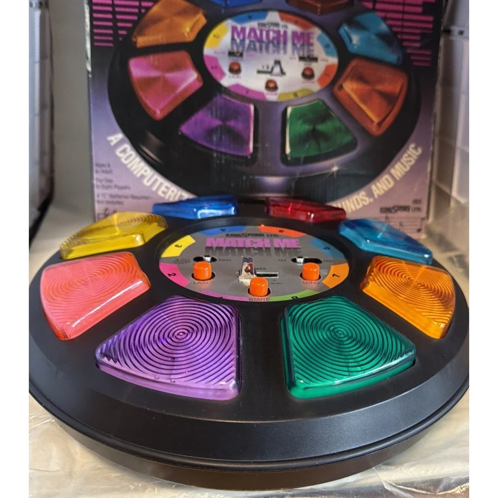 1979 Kingsford Match Me Computerized Game of Lights Sounds & Music w/ Box WORKS